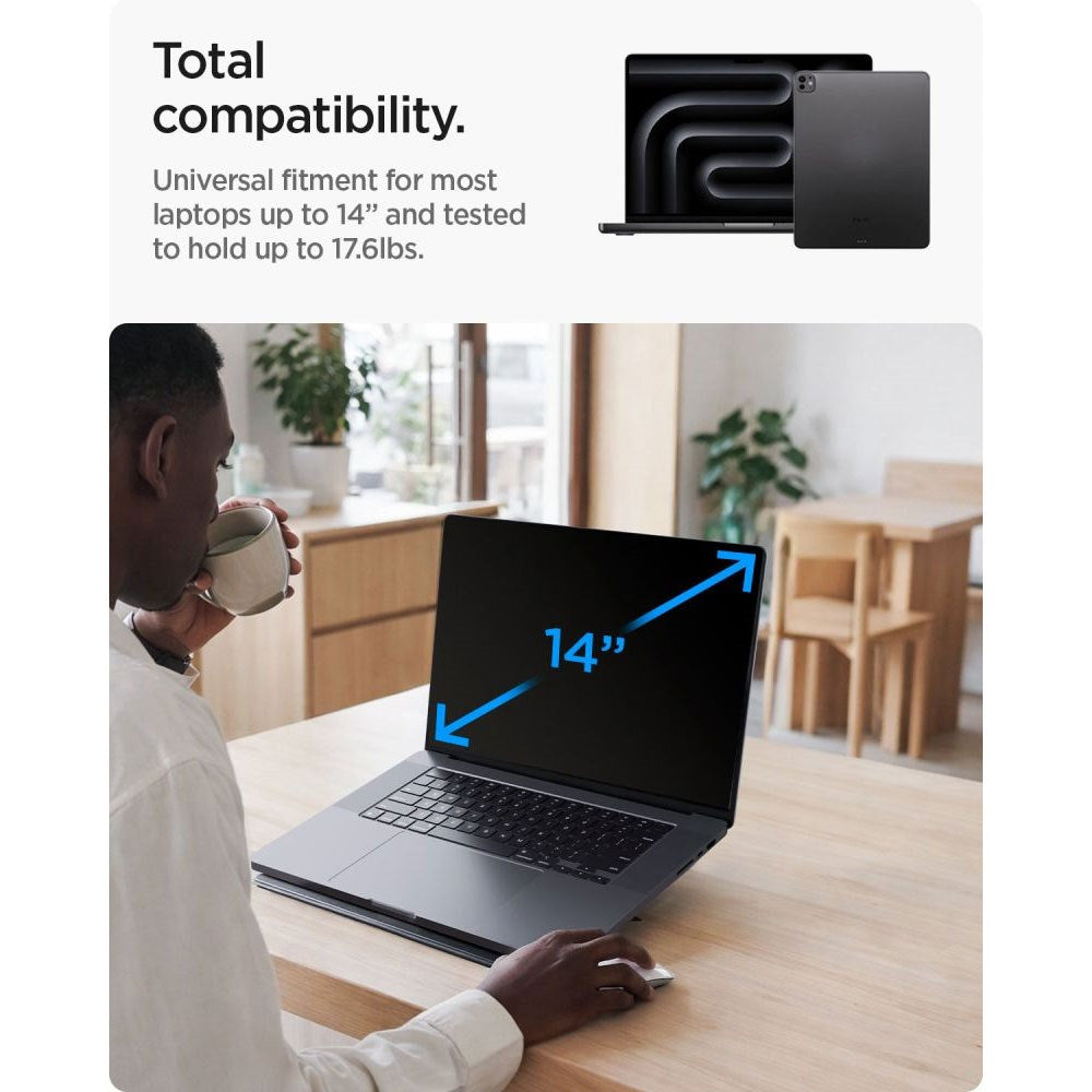 Spigen Slim Fold Laptopställ - Svart
