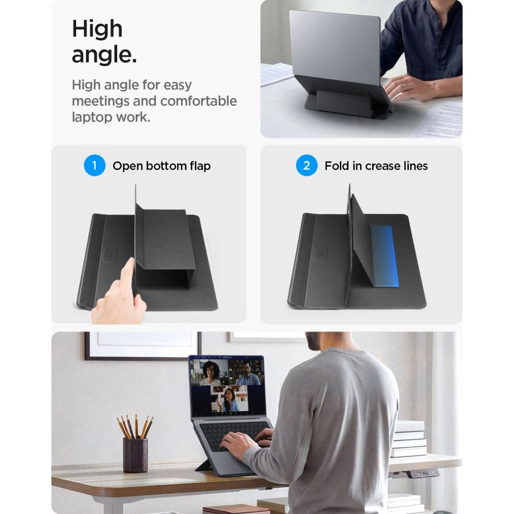 Spigen Slim Fold Laptopställ - Svart