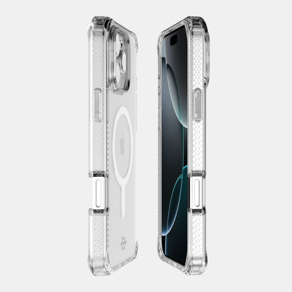 iPhone 16 Pro ITSKINS Hybrid MagClear Skal - MagSafe Kompatibel - Genomskinlig