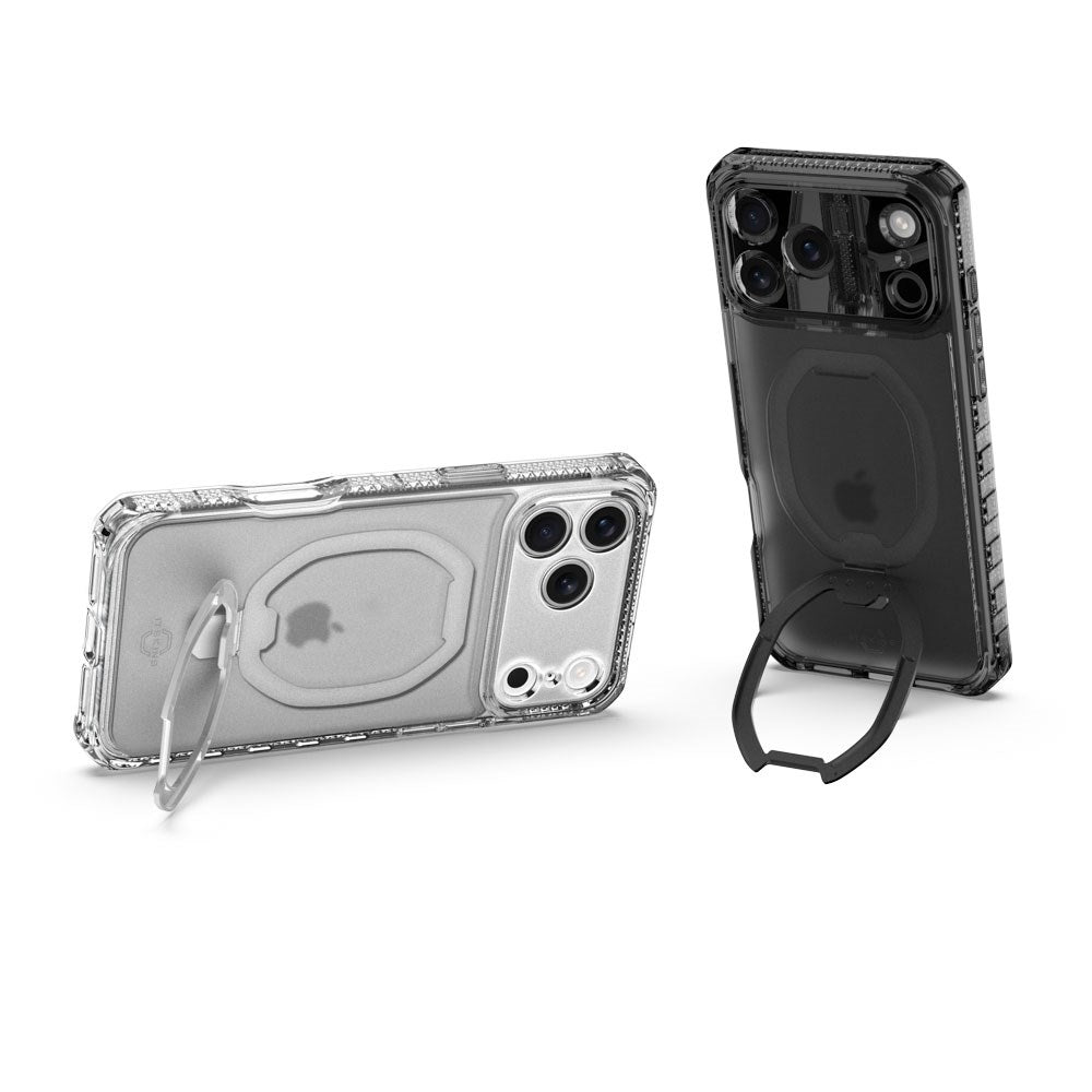 iPhone 17 Pro Max ITSKINS Hybrid Vapor Stand Skal - MagSafe Kompatibel - Genomskinlig