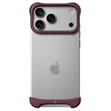 iPhone 18 Pro Max Arc Pulse Aluminum Bumper Skal - Matte Dark Red