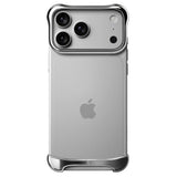 iPhone 18 Pro Max Arc Pulse Aluminum Bumper Skal - Silver