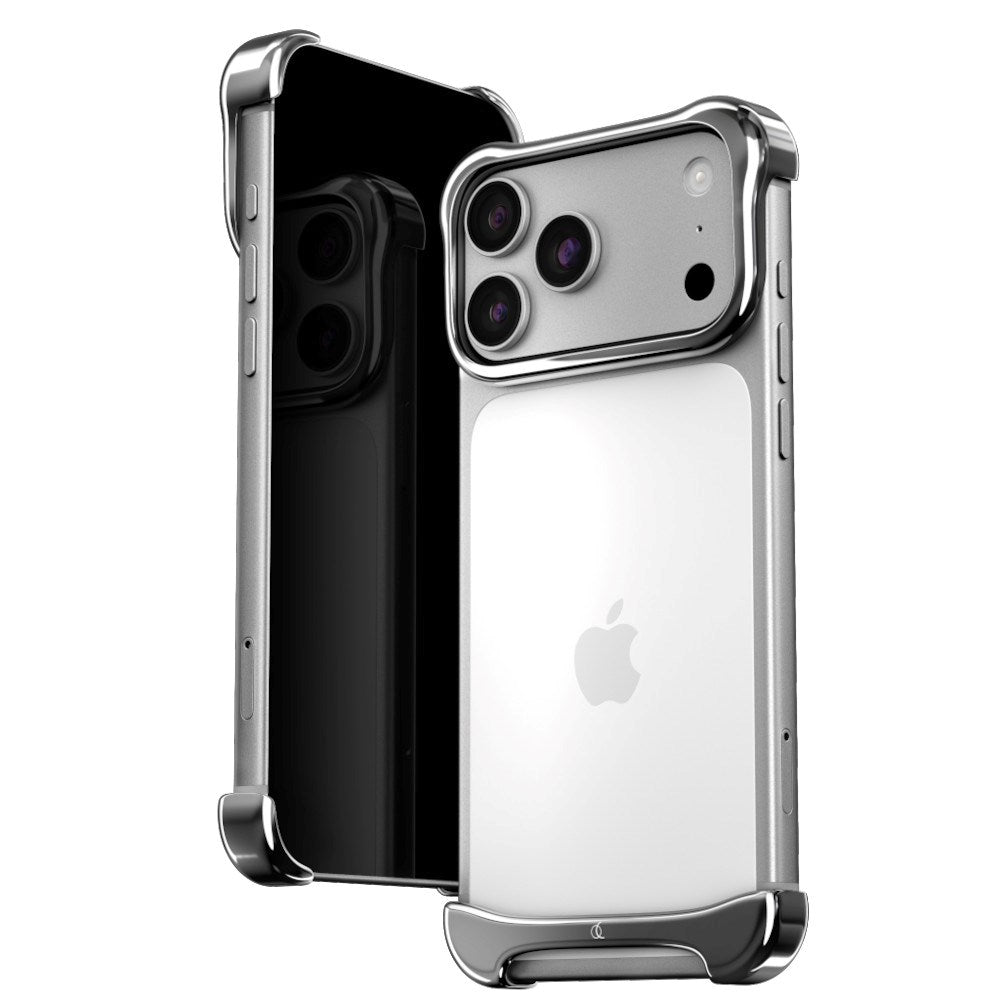 iPhone 18 Pro Arc Pulse Aluminum Bumper Skal - Silver