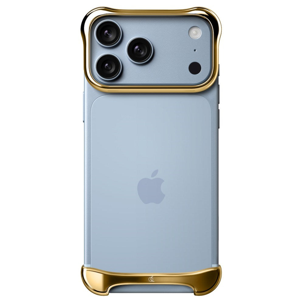 iPhone 18 Pro Max Arc Pulse Aluminum Bumper Skal - Gold