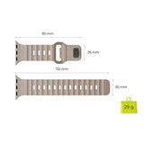 Apple Watch (44/SE/45/46/49 mm) Mobile Origin Armband - Beige