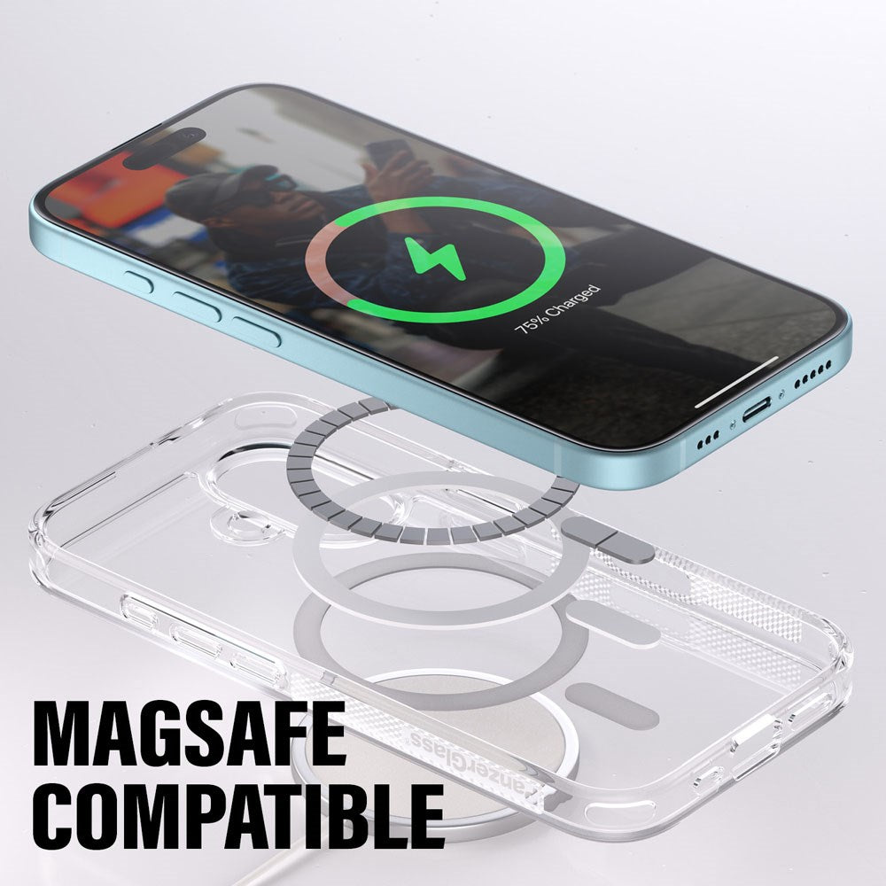 iPhone 16 Pro Max PanzerGlass 3-i-1 Bundle m. EasyAligner - Skärmskydd (UWF) / Skal / Kameraskydd - Genomskinlig / Svart