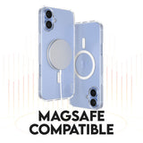 CARE By PanzerGlass iPhone 16 Plus 3-i-1 FLAGSHIP MagSafe Bundle - Skärmskydd (UWF) / Skal / Kameraskydd - Genomskinlig / Vit