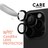 CARE By PanzerGlass iPhone 16 Pro 3-i-1 FLAGSHIP MagSafe Bundle - Privacy Skärmskydd (UWF) / Skal / Kameraskydd - Genomskinlig / Svart