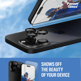 iPhone 16 Pro Max PanzerGlass 2-i-1 Bundle m. EasyAligner - Skärmskydd (UWF) / Kameraskydd - Genomskinlig / Svart