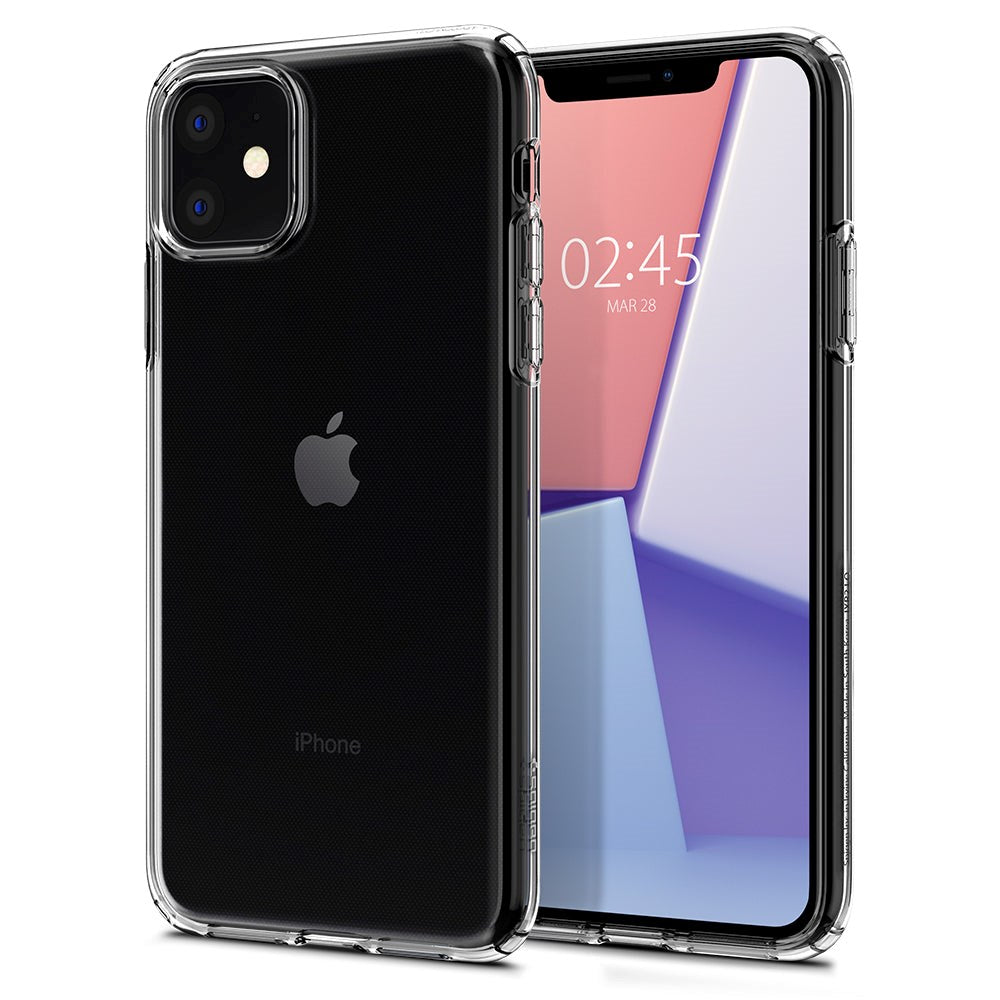 iPhone 11 Spigen Liquid Crystal Skal  - Transparent