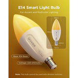 Govee Wi-Fi & Bluetooth Smart Light Bulb 450lm - 2 st. - Vit