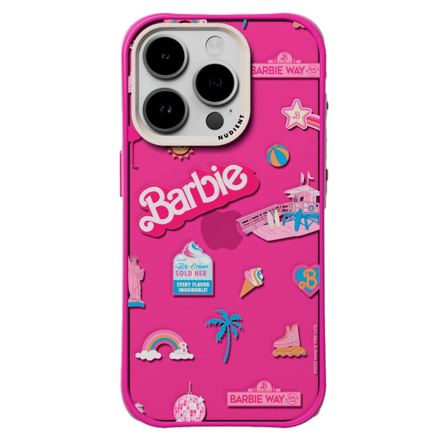 Nudient Form Case iPhone 15 Pro Skal - Barbie Board