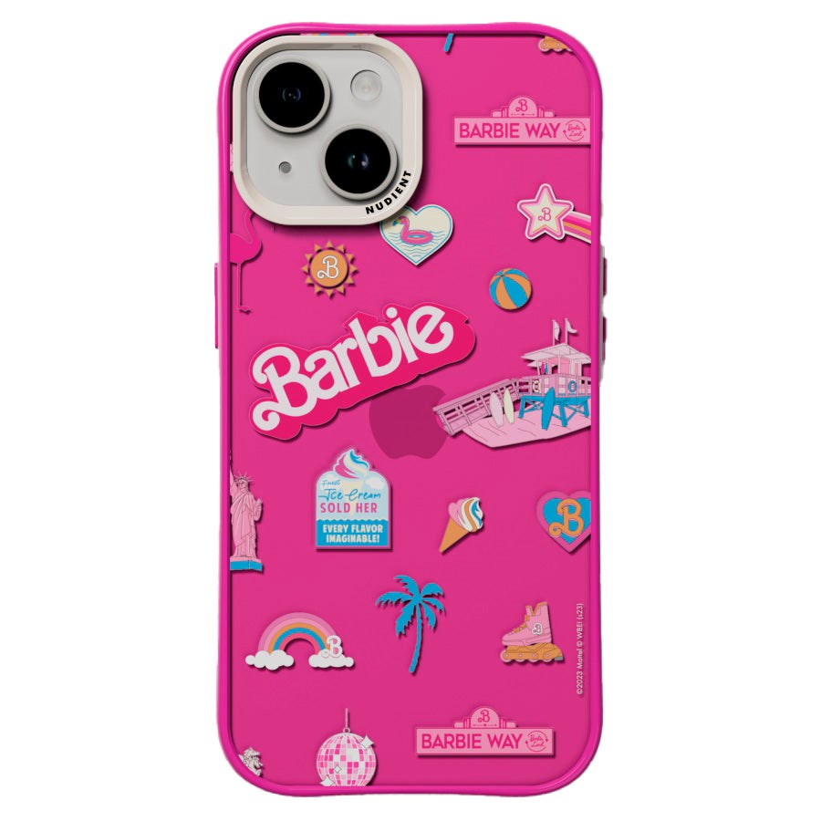 Nudient Form Case iPhone 15 Skal - Barbie Board