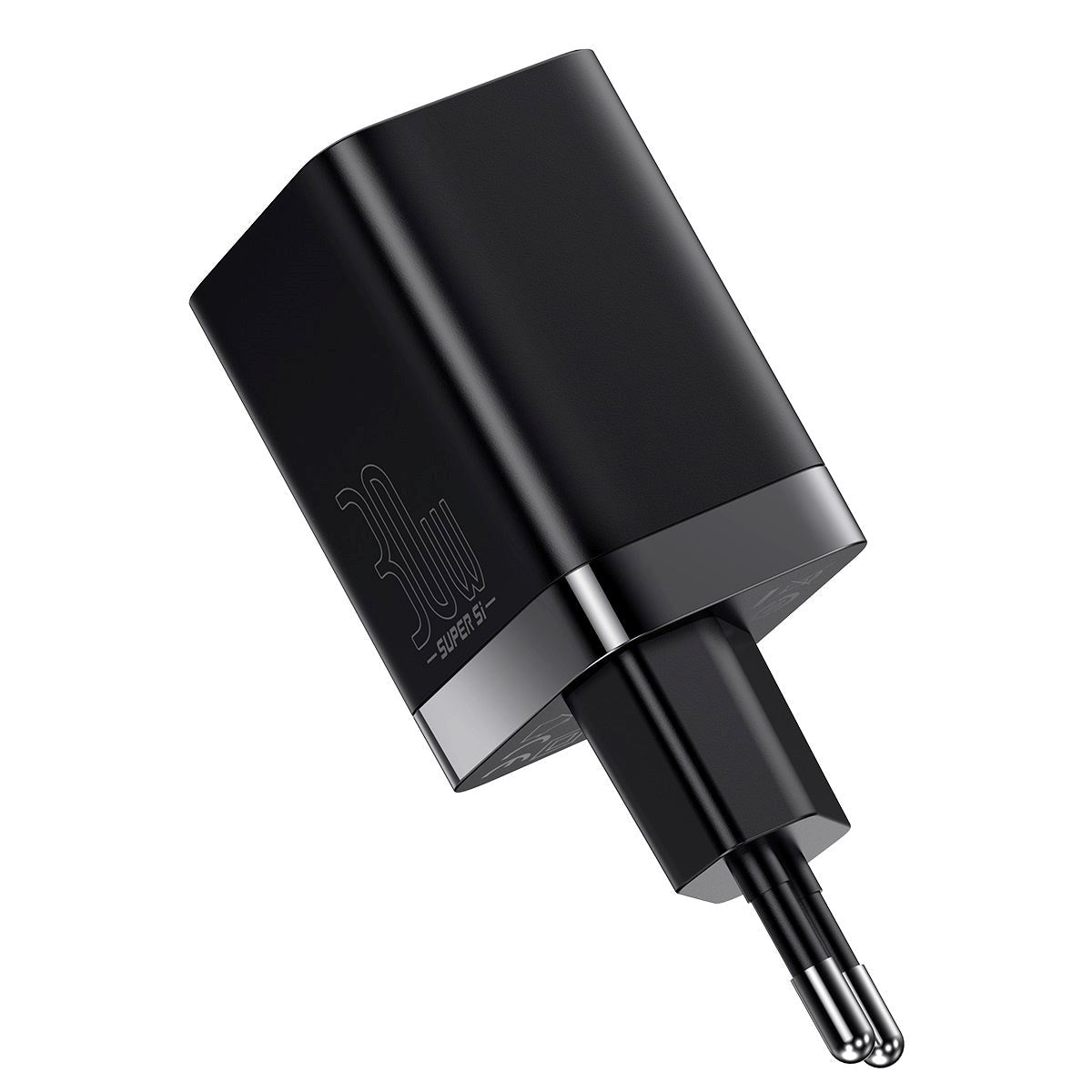 Baseus 30W Super Si Pro Väggladdare USB-C och USB-A - Svart