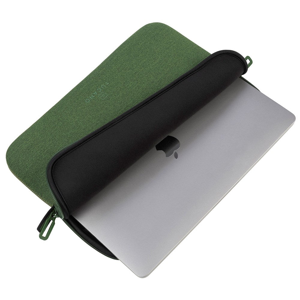 Tucano Second Skin Neoprene Computer Sleeve 13.3-14" (33 x 23.5 cm) - Melange - Grön