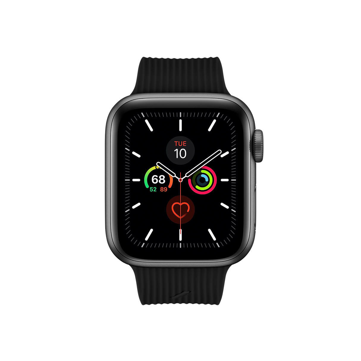 Apple Watch (38/40/SE/41/42mm) Native Union Curve Strap Rem Silikon - Svart