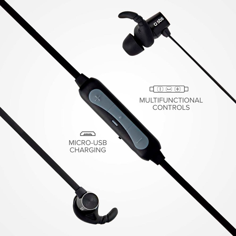 SBS BT501 Magnetiska Bluetooth In-Ear Hörlurar - Svart