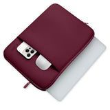 Tech-Protect MacBook / Laptop Neopren Sleeve 13" (33.5 x 22.5 cm) med Extra Ficka - Bourgogne