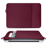 Tech-Protect MacBook / Laptop Neopren Sleeve 13" (33.5 x 22.5 cm) med Extra Ficka - Bourgogne