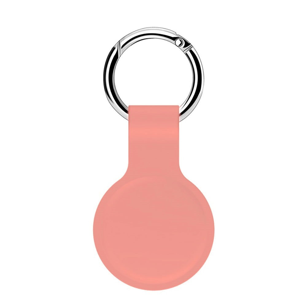 AirTag Silicone Case m. Rund karabiner - rosa