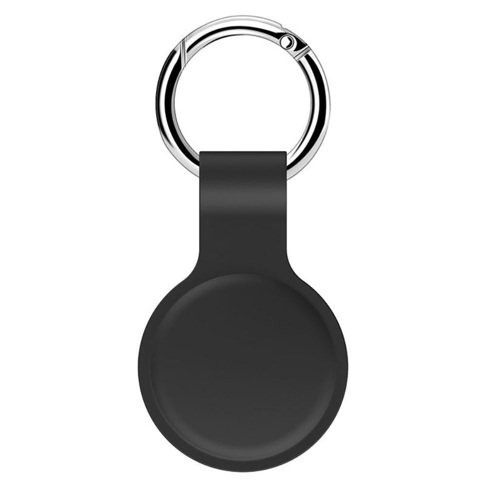 AirTag Silicone Case m. Rund karabiner - mörkgrå