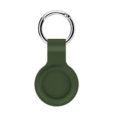 AirTag Silicone Case m. Rund karabiner - grön