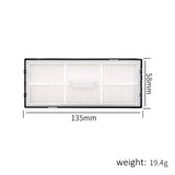 Dammsugarfilter till Roborock S7 Pro Ultra / S7 MaxV Ultra / S8 Pro Ultra / S7 / S7+ / S7 MaxV / S7 Max Ultra / S7 MaxV Plus / Q7 Max+ / S8 / S8+ robotdammsugare - Svart + Vit