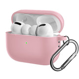 Apple Airpods Pro 2nd Gen (2022) Silikon Fodral med Karbinhake - Rosa