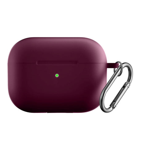 Apple Airpods Pro 2nd Gen (2022) Silikon Fodral med Karbinhake - Bordeaux