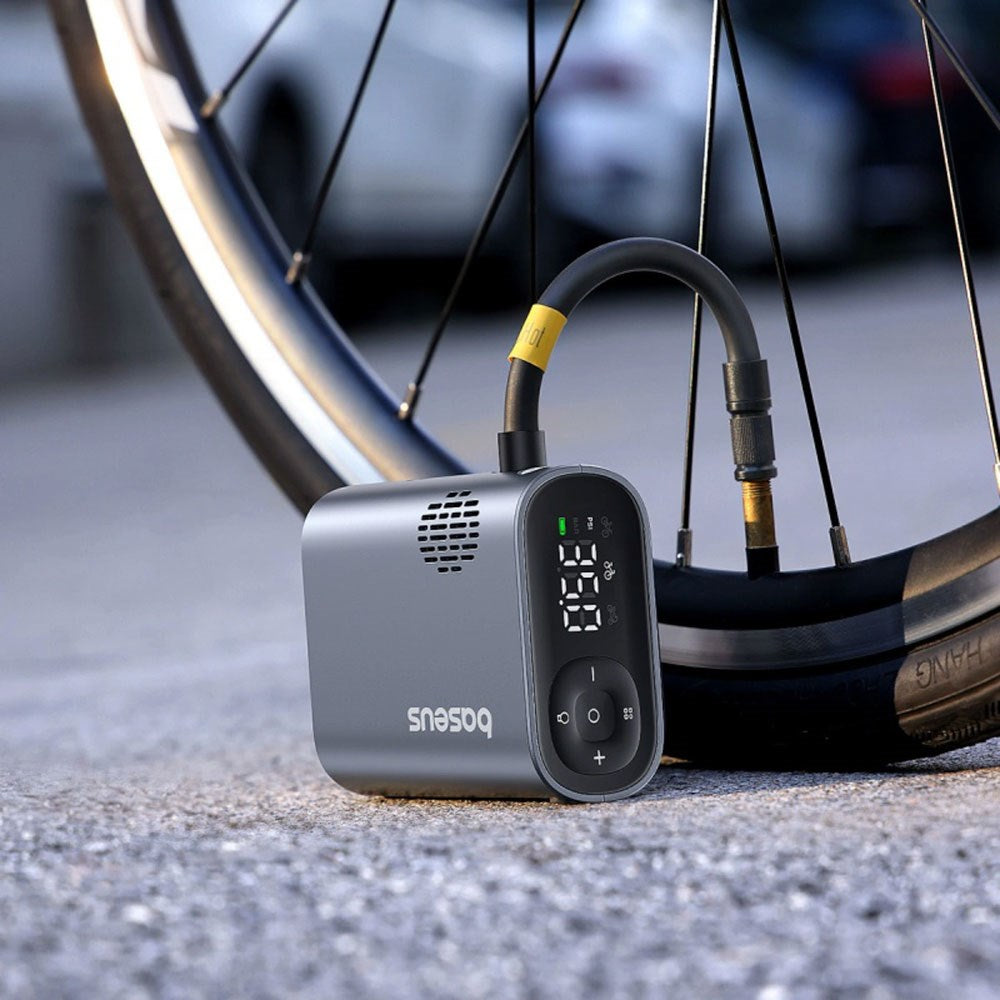 Baseus PrimeTrip Elcykelpump Kompressor - Grå