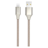 GreyLime Braided USB-A til Lightning Kabel 1 meter - Beige
