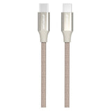 GreyLime 60W flätad USB-C till USB-C-kabel 1 m Beige