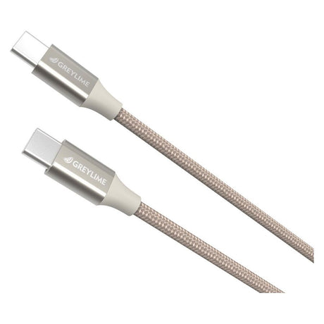 GreyLime flätad USB-C till USB-C-kabel 2 m Beige