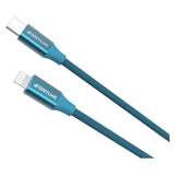 GreyLime 18W flätade USB-C till Lightning Cable 1 m. - Blått