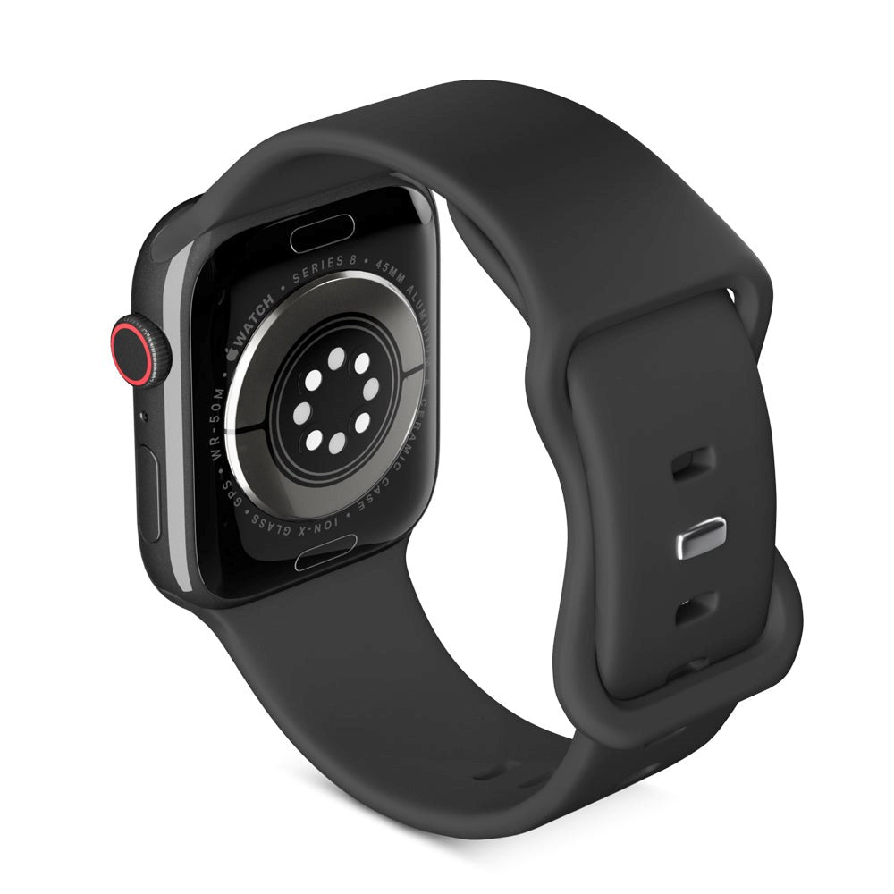 Apple Watch (38/40/SE/41/42mm) Epico Silikon Armband - Svart