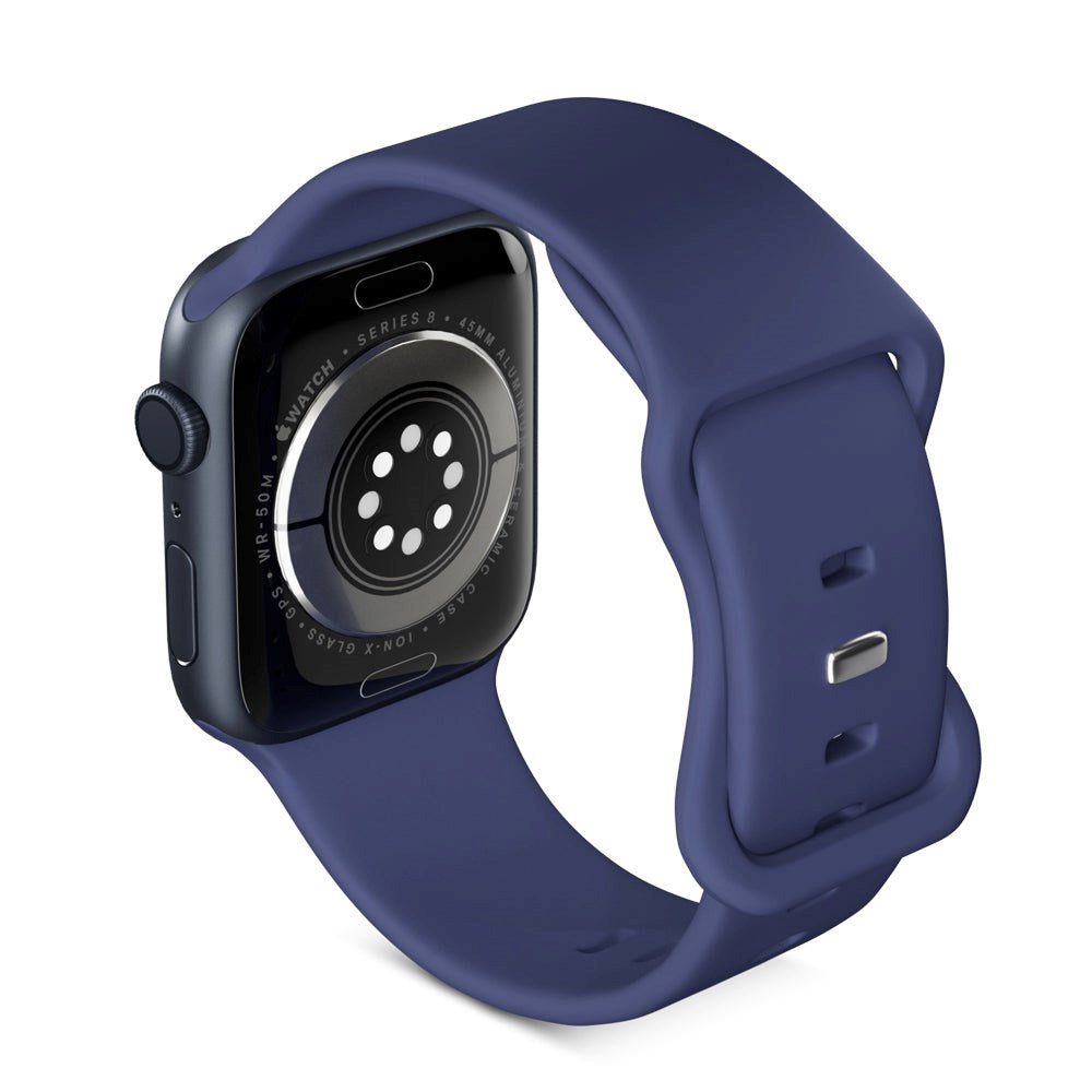 Apple Watch (42/44/SE/45/46/49mm) Epico Silikon Armband - Blå