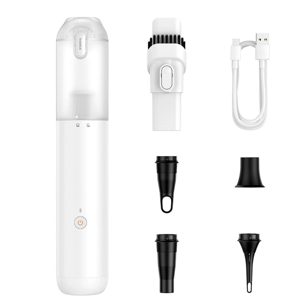 Baseus A3lite Vacuum Cleaner - Trådlös Dammsugare för Bil med Pumpfunktion - Vit