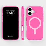 agood company iPhone 16 CLRPRTCT 100% Återvunnen Plast Skal - Transparent / Candy Pink