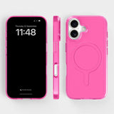 agood company iPhone 16 CLRPRTCT 100% Återvunnen Plast Skal - Transparent / Candy Pink