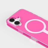 agood company iPhone 16 CLRPRTCT 100% Återvunnen Plast Skal - Transparent / Candy Pink