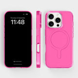 agood company iPhone 16 Pro CLRPRTCT 100% Återvunnen Plast Skal - Transparent / Candy Pink