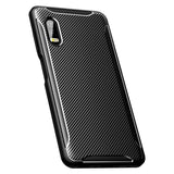 Samsung Galaxy Xcover Pro Carbon Fiber Flexible Plastic Case - Svart