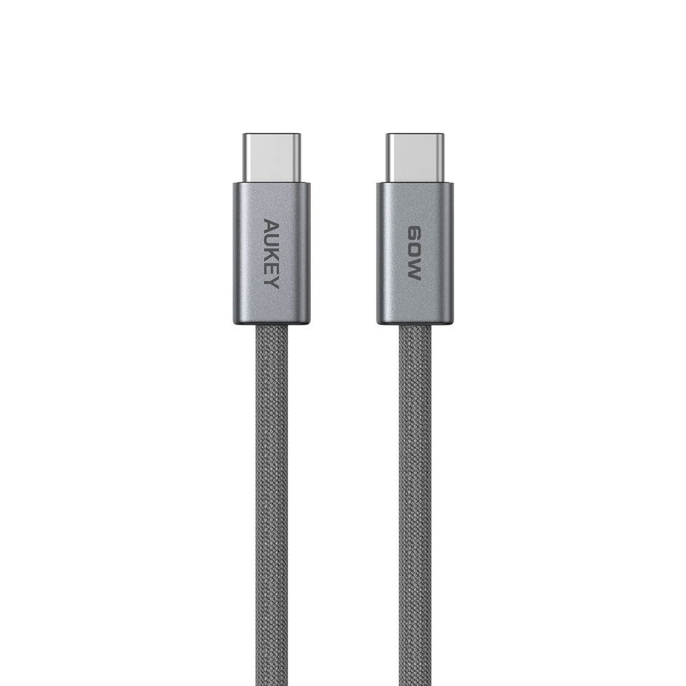 Aukey CB-DCC061 Circlet Blink 60W USB-C till USB-C Kabel - 1m - Grå