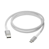 dbramante1928 Flätad Laddkabel - USB-A till USB-C - 36W - 2.5M - Vit