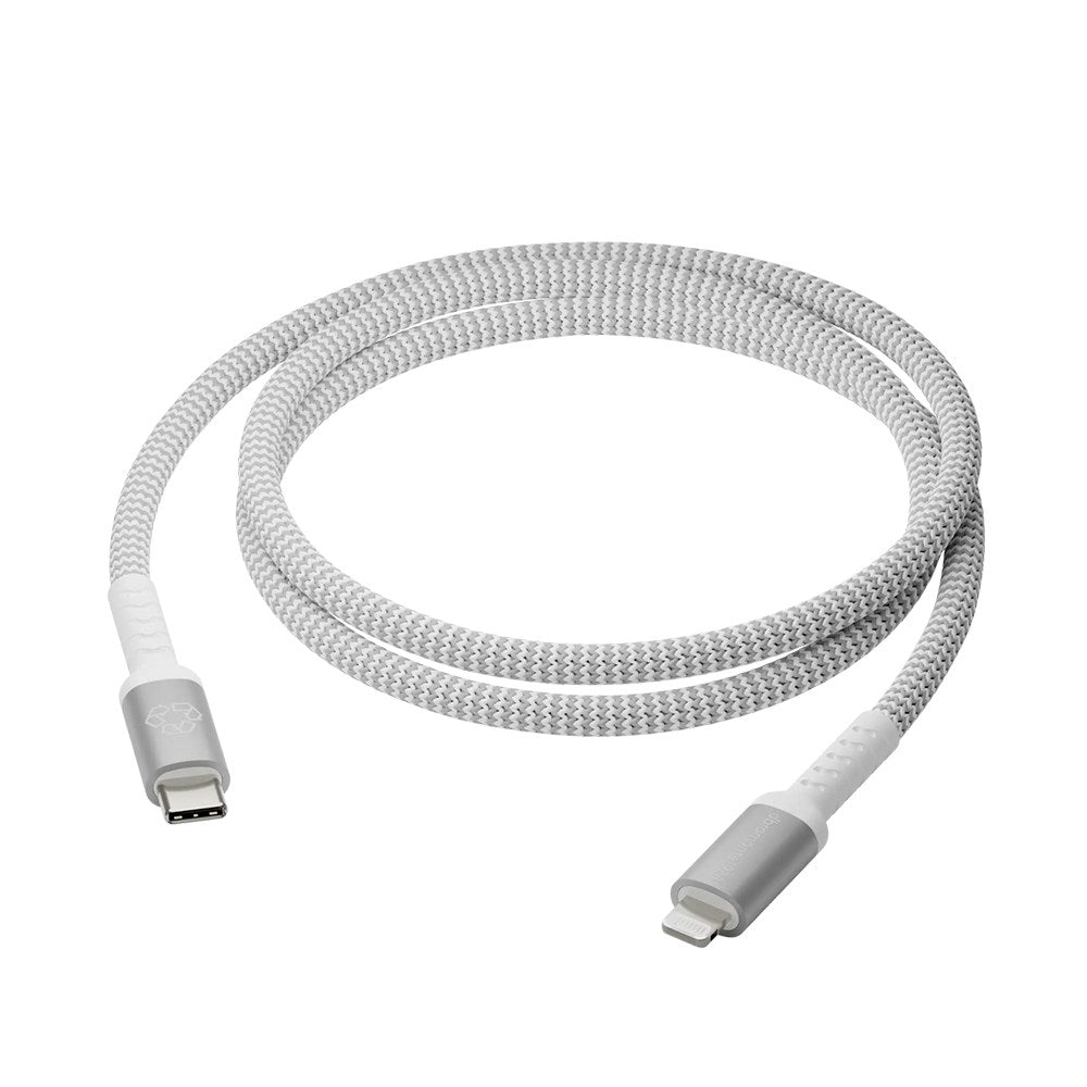 dbramante1928 Flätad Laddkabel - USB-C till Lightning - 36W - 2M - Vit