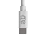 Upström Cirkulär USB-C till USB-C Kabel 100W - 1.2m - Vit