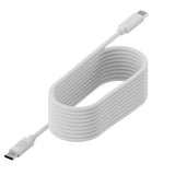 Upström Cirkulär USB-C till USB-C Kabel 100W - 1.2m - Vit