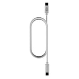 Upström Cirkulär USB-C till USB-C Kabel 100W - 1.2m - Vit