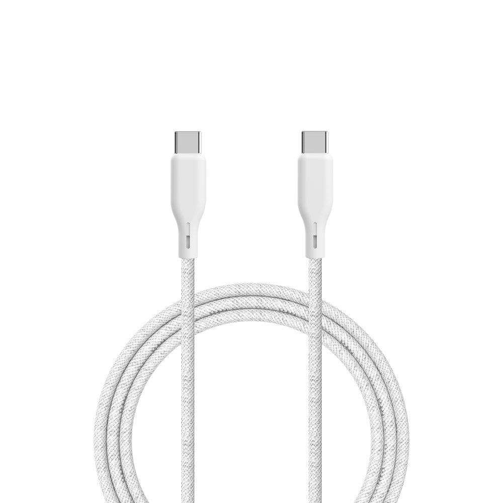 ËSSENTIALS by Upström 100W USB-C till USB-C Kabel 2.5m - Vit