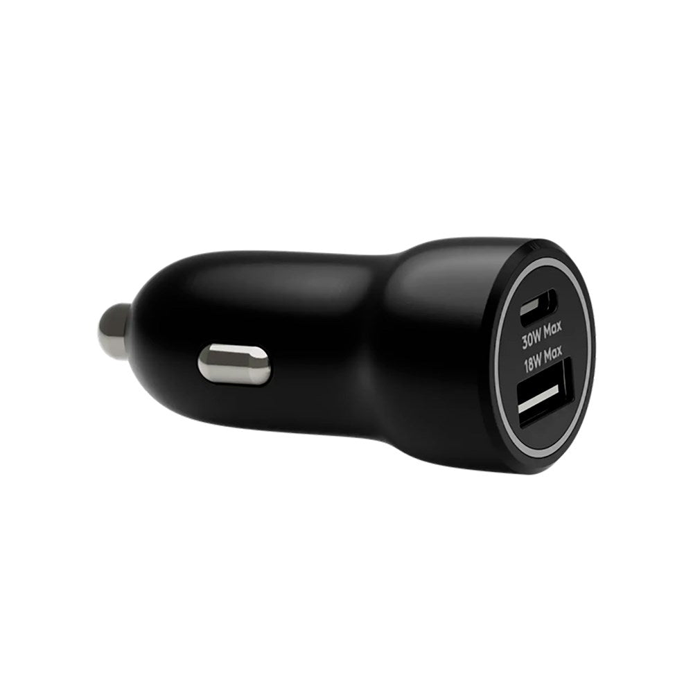 dbramante1928 - Bil-laddare - USB-C 30W + USB-A 18W - Svart